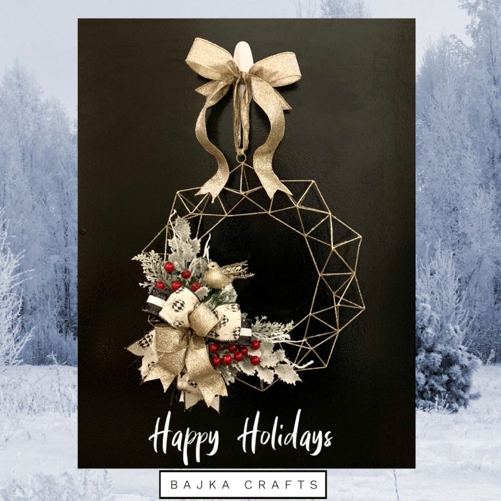 Handmade Holiday Wreath.